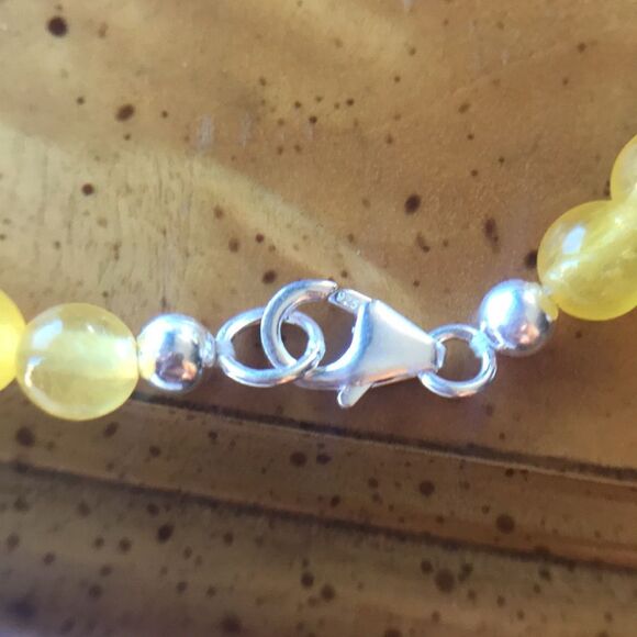 Natural Tiger’s Eye Sterling Silver Bracelet - Picture 6 of 7